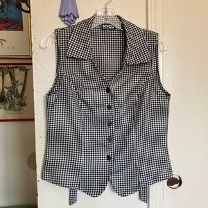 Vintage NYCC Women's Black and White Gingham Set __Cutest Thing Ever!